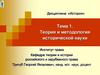 Теория и методология исторической науки. Тема 1
