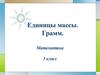 Единицы массы