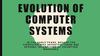 Evolution of computer systems