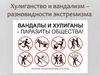 Хулиганство и вандализм – разновидности экстремизма