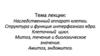 Наследственный аппарат клетки. Структура и функция интерфазного ядра. Лекция 3