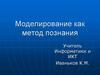 Моделирование как метод познания