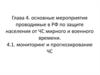 Основные мероприятия, проводимые в РФ по защите населения от ЧС мирного и военного времени. Мониторинг и прогнозирование ЧС