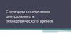 Структуры определения центрального и периферического зрения