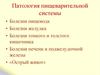 Патология пищеварительной системы