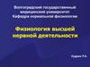 Физиология высшей нервной деятельности