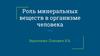 Роль минеральных веществ в организме человека