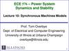 Synchronous Machines Models