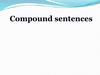 Compound sentences