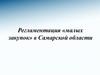 Регламентация малых закупок в Самарской области