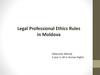 Legal professional ethics rules in Moldova