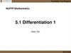 Differentiation. A “derivative”,