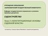 Конституционные основы судебной власти