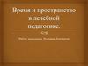 Время и пространство в лечебной педагогике