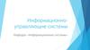 Информационно-управляющие системы