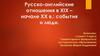 Русско-английские отношения в XIX – начале XX в. события и люди