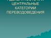 Эквивалентность и адекватность как центральные категории переводоведения