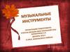 Музыкальные инструменты. Шумовые инстструменты