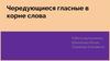 Чередующиеся гласные в корне слова