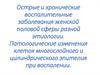 Острые и хронические воспалительные заболевания женской половой сферы разной этиологии. Патологические изменения клеток
