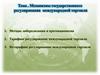 Механизмы государственного регулирования международной торговли