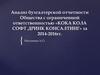 Анализ бухгалтерской отчетности общества с ограниченной ответственностью «Кока - Кола Софт Дринк Консалтинг»
