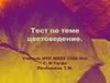 Тест по теме цветоведение