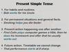 Present tenses review