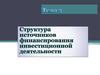 Структура источников финансирования инвестиционной деятельности