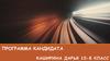 Программа кандидата в президенты Школьной Республики