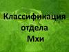 Классификация отдела Мхи