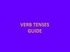 Verb tenses guide