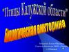 Викторина "Птицы Калужской области"