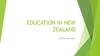 Education in  New Zealand