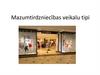Mazumtirdzniecības veikalu tipi