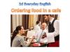 Ordering food in a cafe