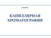 Капиллярная хроматография
