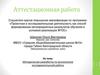Аттестационная работа. Методическая разработка по выполнению исследовательской работы