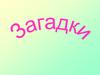 Загадки для самых маленьких