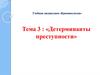 Детерминанты преступности
