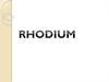 Rhodium