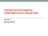 Политическая жизнь современного общества