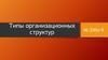 Типы организационных структур