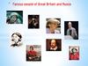 Famous people of Great Britain and Russia