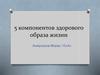 5 компонентов здорового образа жизни