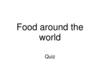 Food around the world