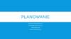 Planowanie. Czym jest planowanie