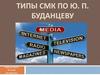 Типы средств массовой коммуникации (СМК) по Буданцеву