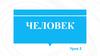 Человек – разумное существо