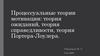Процессуальные теории мотивации теория ожиданий, теория справедливости, теория Портера-Лоулера